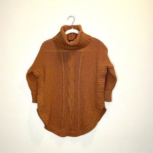 Turtleneck Knit Sweater with 3/4 sleeves
